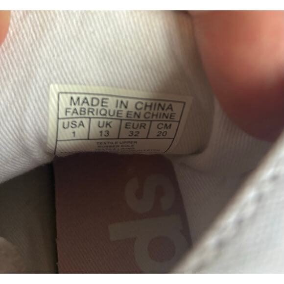 Keds High Top Sneakers Lace Up Confetti Smiley Face Girl's Size 1 - Picture 10 of 11